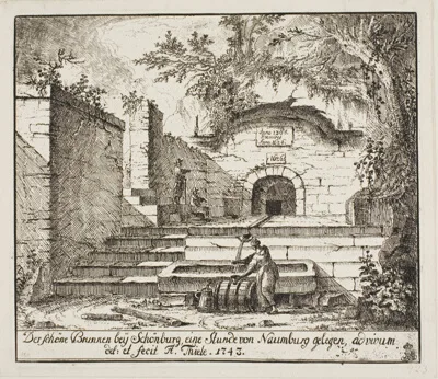 Alexander Thiele, The Beautiful Fountain Near Schönburg