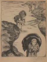 Claude Schuffenecker, Seaweed Gatherers, Yport
