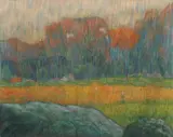 Claude Schuffenecker, Landscape with Figure and Houses