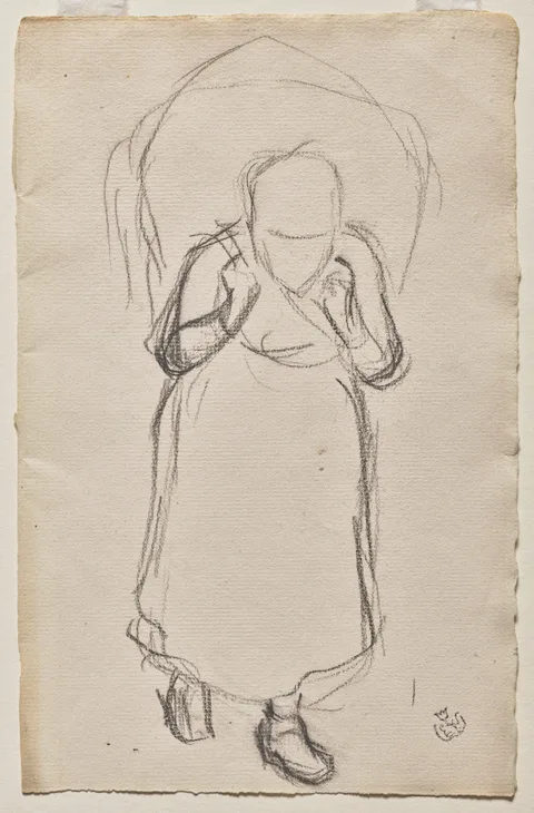Claude Schuffenecker, Study for "Seaweed Gatherers, Yport"