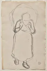 Claude Schuffenecker, Study for "Seaweed Gatherers, Yport"