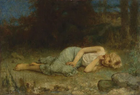 Alexei Harlamoff, Young girl resting