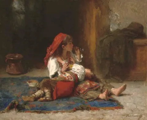 Alexei Harlamoff, Blowing bubbles