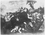 Juriaen Jacobsen, A wild boar fighting with dogs