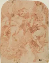 circle of Mattia Preti, Study of Two Angels