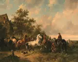 Wouterus I Verschuur, market of horse