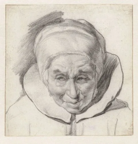Cornelius Visscher, Study of the Head of an Old Woman