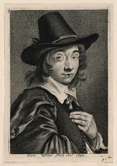 Cornelius Visscher, Self-Portrait