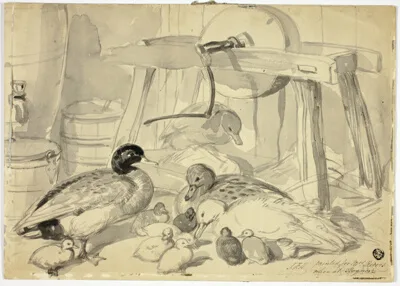 John Frederick Herring Senior, Ducks, Ducklings and Grindstone