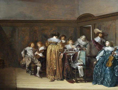 Pieter Jacobsz Codde, Dutch Cavaliers and Their Ladies Making Music