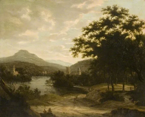 Pieter Jacobsz Codde, Landscape with a Lake and Castle