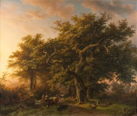 B.C. Koekkoek, View in the Woods
