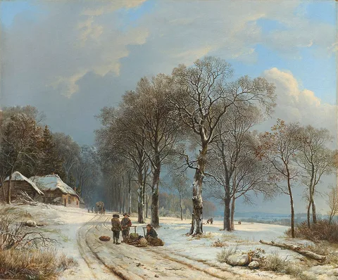 B.C. Koekkoek, Winter Landscape