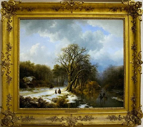 B.C. Koekkoek, Winter landscape