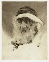 Sir Hubert von Herkomer Ra, Rws, Cvo, Study of an Arab Head