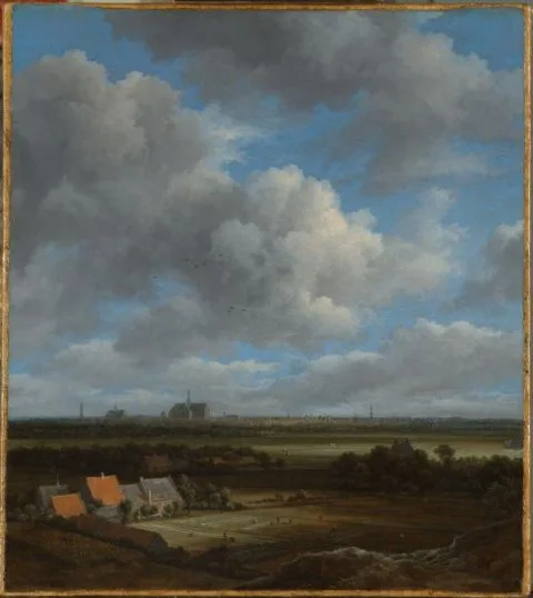 Jacob van Ruysdael, View of Haarlem from the Northwest, with the Bleaching Fields in the Foreground