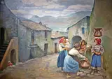 Emil Axel Krause, Anticoli. Women by the fountain