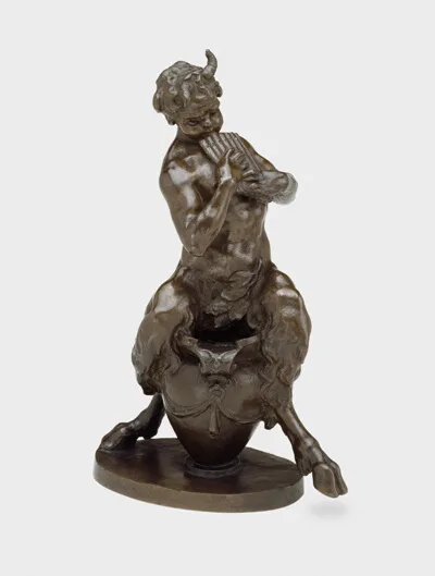 R.a. Frederick William Pomeroy, Pan Sitting on a Vase