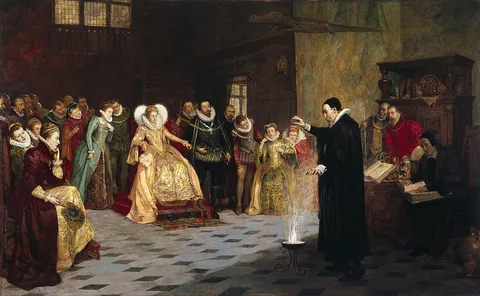 Henry Gillard Glindoni, John Dee Performing an Experiment before Queen Elizabeth I
