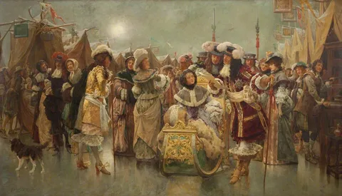 Henry Gillard Glindoni, Frost Fair, 1684