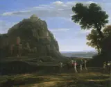 genannt Le Lorrain Claude Gellée, View of Delphi with a Procession