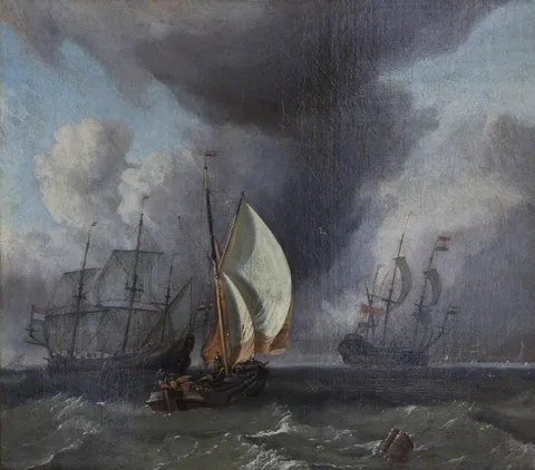 Ludolf Backhuyzen, Dutch Shipping in Choppy Seas