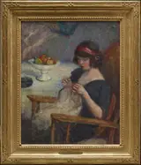 Lucien Abrams, Girl Sewing
