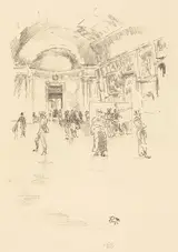 James McNeil Whistler, The Long Gallery, Louvre