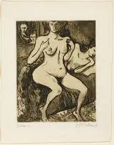 Ernst Ludwig Kirchner und Gret Gujer, Two Sisters