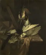 William Gowe Ferguson, Still life with birds and hunting implements