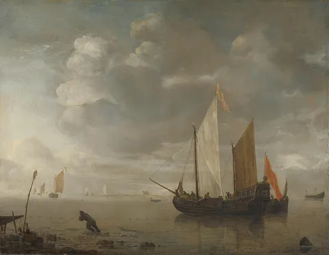 Hendrik Jacobsz. Dubbels, Calm sea