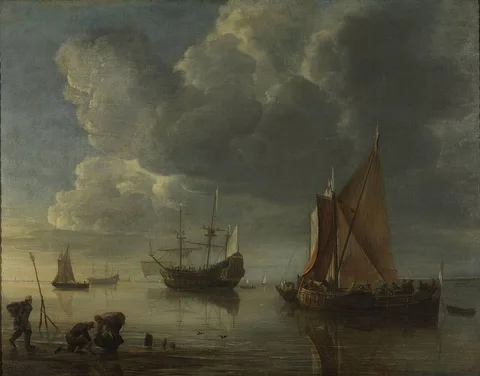 Hendrik Jacobsz. Dubbels, A Calm Sea