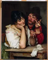 Eugene Von Blaas, Hesitancy