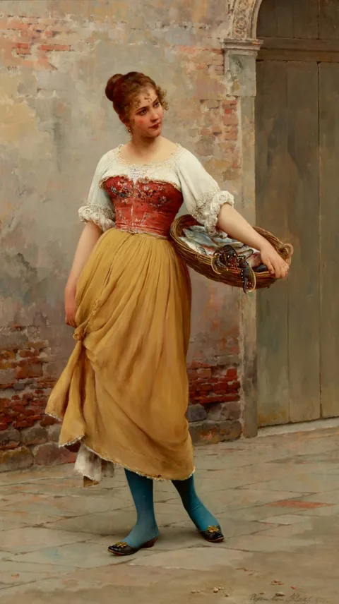 Eugene Von Blaas, A Good Catch