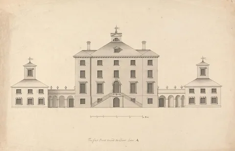 Roger Morris, Whitton House, Middlesex: Elevation of the Court Front