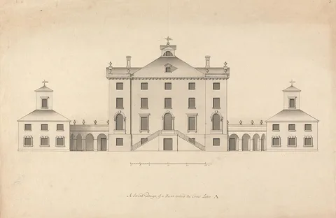 Roger Morris, Whitton House, Middlesex: Elevation of the Court Front