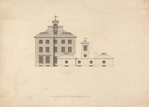 Roger Morris, Whitton House, Middlesex: Elevation of the East Front