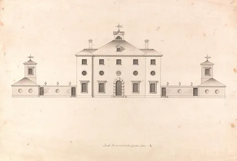 Roger Morris, Whitton Place, Middlesex: Elevation of the Garden Front