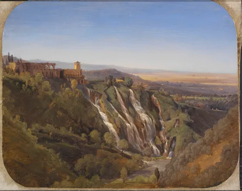 Josef Magnus Stack, Landscape Near Tivoli. Study