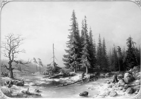 Josef Magnus Stack, Winter in Småland