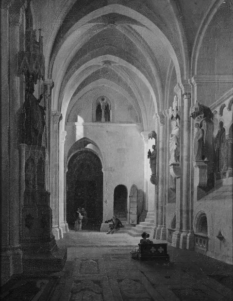 Max Albert Hauschild, Interior of the Cathedral at Bamberg
