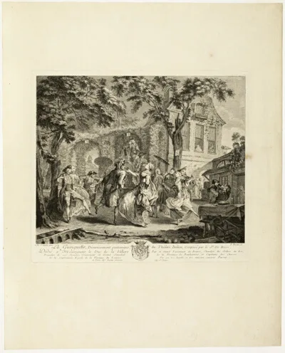 Pierre-François Basan, La Guinguette, Divertissment pantomine, du Theatre Italien (The Dance Hall, a Diverting pantomine, from Italian Theatre)
