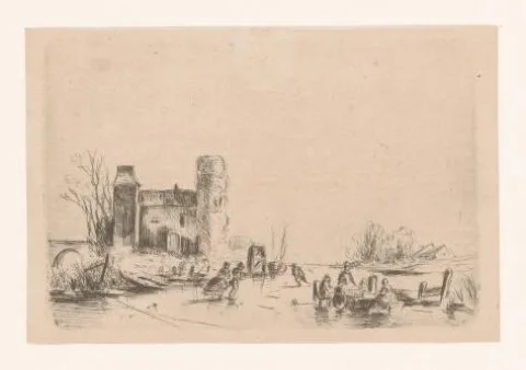 Louis Smets, Schaatsers bij een kasteel