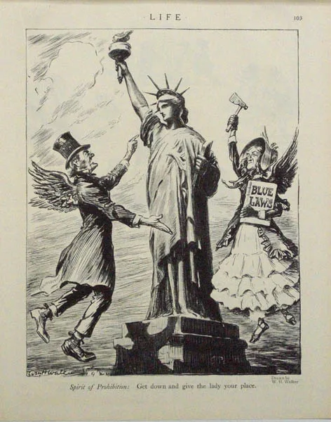 William Henry Walker, Sprit of Prohibition: Get down and give the lady your place.
