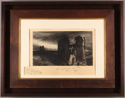 Victor Hugo, Landscape with Two Ruined Castles