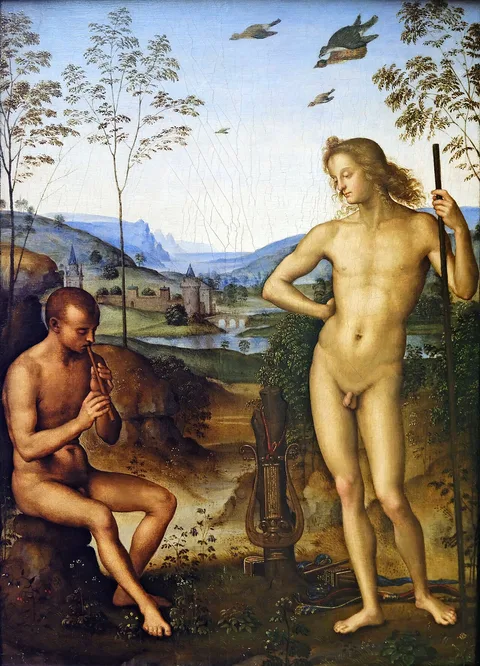 Pietro Perugino, Apollo and Marsyas