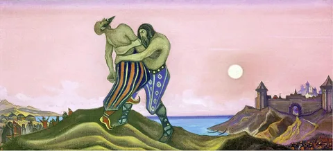 Nicholas Roerich, The Monomachy of Mstislav and Rededia
