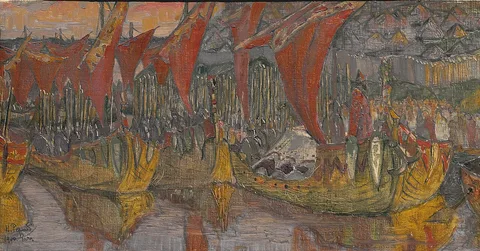 Nicholas Roerich, Red Sails. Prince Vladimir's Campaign to Korsun