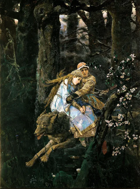 Viktor Vasnetsov, Ivan Tsarevich on the Grey Wolf