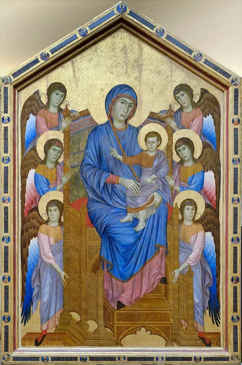 Cimabue, The Madonna and Child in Majesty Surrounded by Angels